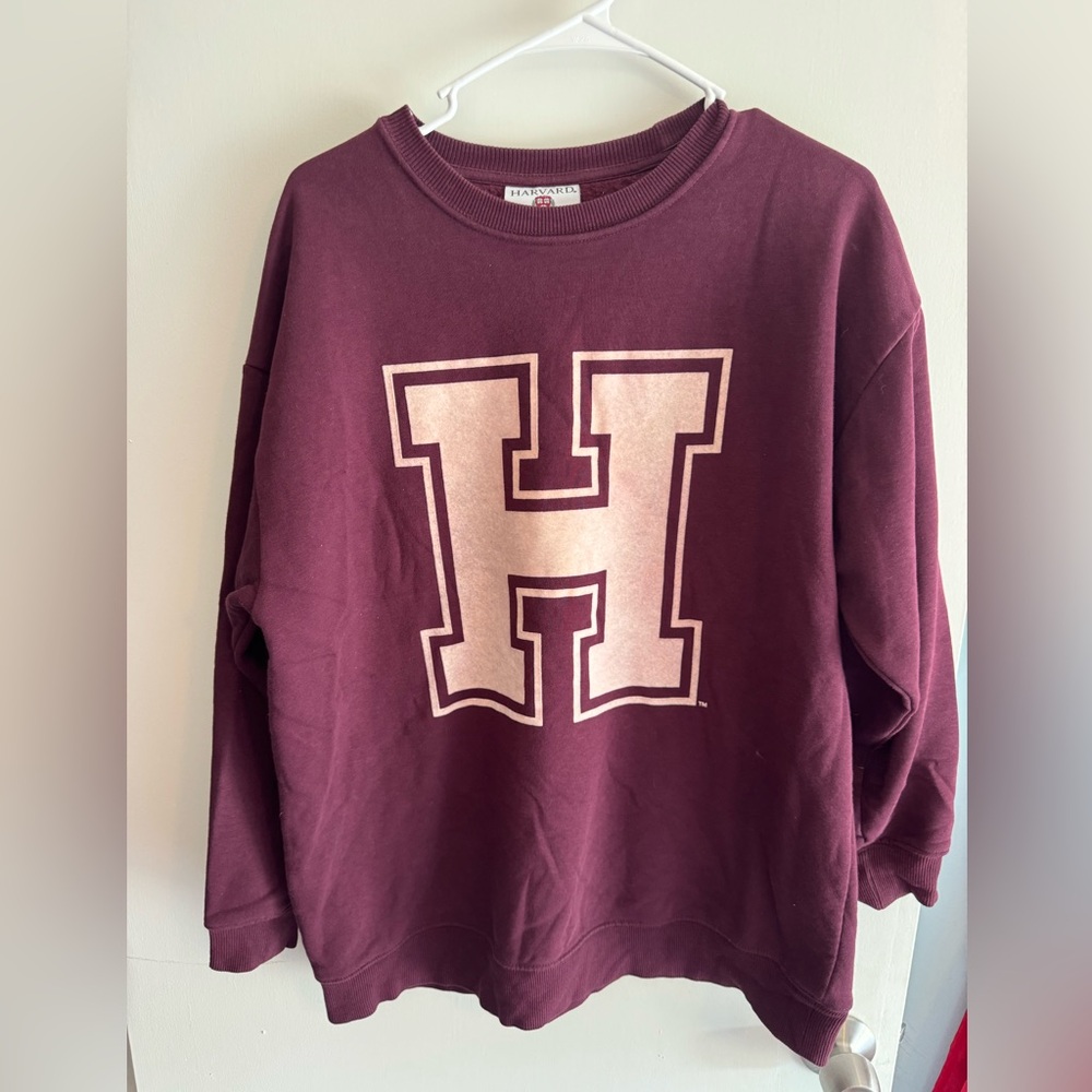 Harvard crowneck size large burgundy